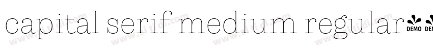 capital serif medium regular字体转换